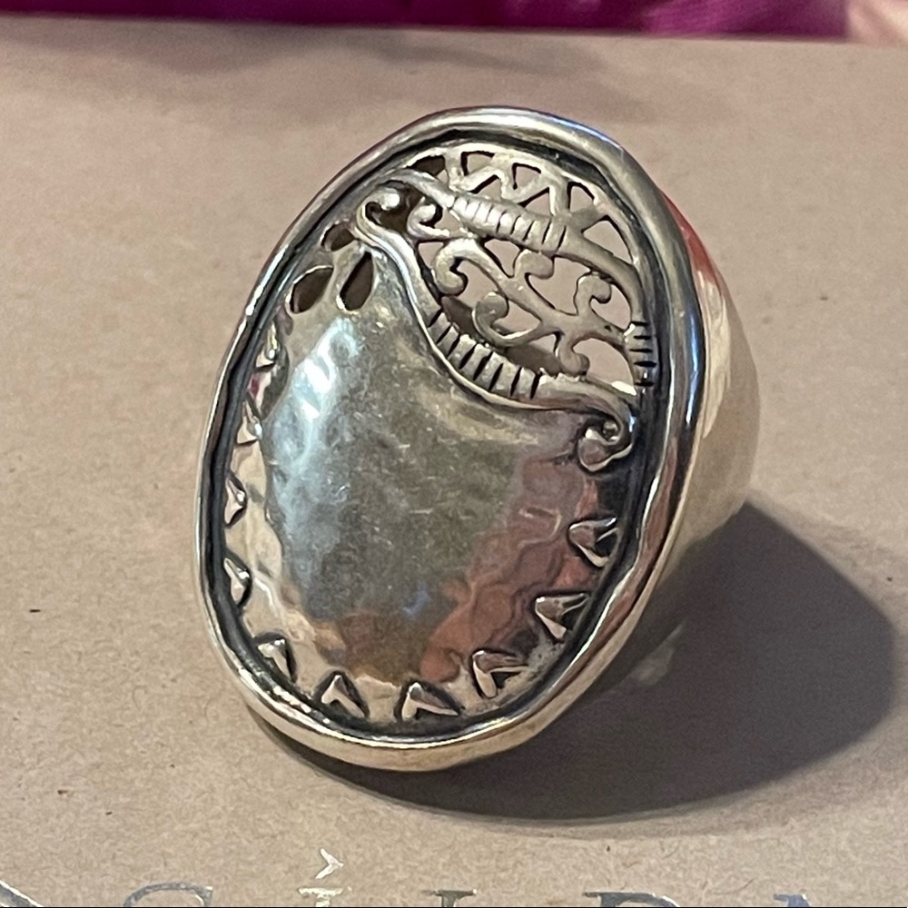 Silpada Sterling Silver ‘Reflection’ Statement Ri… - image 1